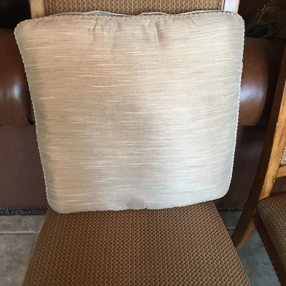 HIGH END Taupe Stripe Textured Pillow